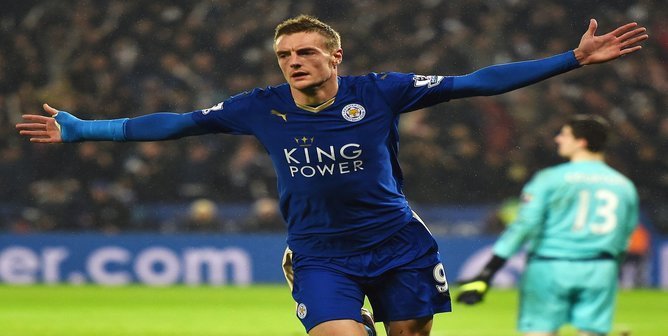 Jamie Vardy puts Leicester Step Ahead