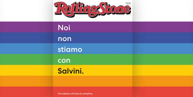Rolling Stone Italy goes against Vice-Prime Minister Salvini