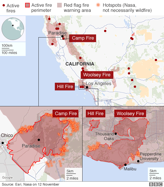 California wildfires: Death toll is increasing